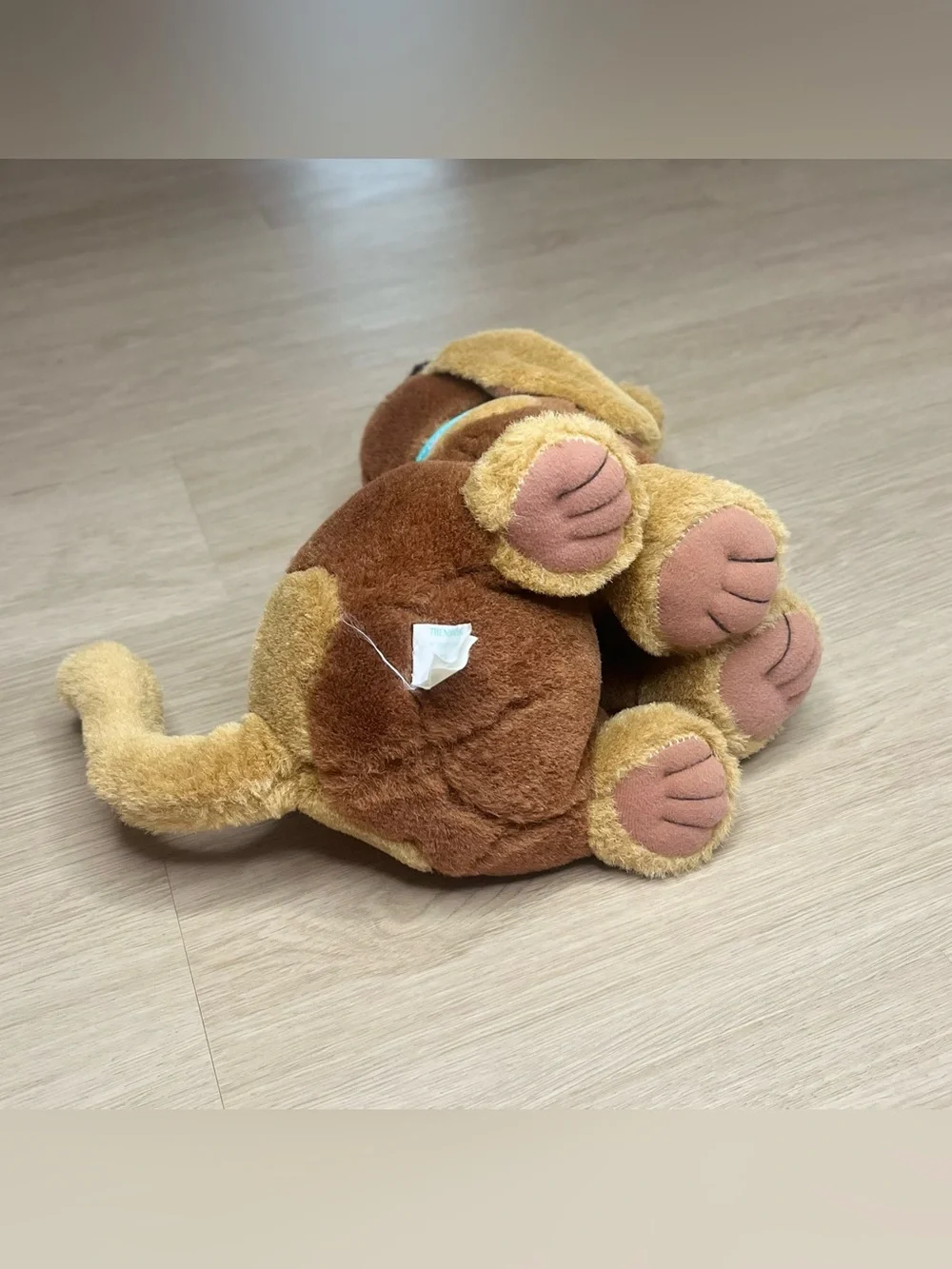 Trendmasters Dogz Plush Brown and Tan Stuffed Animal - Red Tongue & Blue Collar